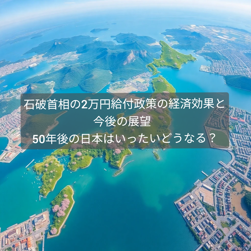 石破首相の2万円給付政策の経済効果と今後の展望 50年後の日本はいったいどうなる?